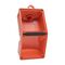 NHP ISO Back Box/Base, 2 Gang (1 x 2) - Pendant 60mm depth, Resistant Orange