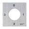Sprecher and Schuh L2 Cam Switch Ll2A4 Legend Plate 48 x 48mm 0 1 2 3