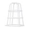 Moflash Filament and Halogen Beacons Cage Guard Small PLT Coated White Steel suits 125 Series Beacon