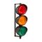 Moflash LEDTL Traffic Light 36 LEDS Sty/ Fls Mode IP65 20-30VAC DC Red Amber Green