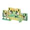 Allen-Bradley 1492-P Push-in Terminal 4mm 2 Levels Connected Ground 4 Conductor Entries Green Yellow