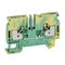 Allen-Bradley 1492-P Push-in Earth Terminal 6mm 1 Level 2 Conductor Entries Green Yellow