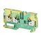 Allen-Bradley 1492-P Push-in Earth Terminal 6mm 1 Level 3 Conductor Entries Green Yellow