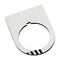 Allen-Bradley 800F Legend Plate 30 X 40mm, STOP, White with Black Text