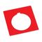 Allen-Bradley 800H Legend Plate 47 X47mm, Standard, BLANK, Red