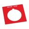 Allen-Bradley 800H Legend Plate 47 X47mm, Standard, MOTOR STOP, Red