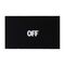 Sprecher and Schuh D7 Legend Plate 30 x 50 mm Snap in Black with White Text OFF