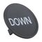 Sprecher and Schuh D7 Colour Cap for Flush and Guarded Non illuminated Pushbutton 22.5mm Black Down