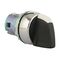 Sprecher and Schuh D7 Selector Switch 22.5mm Head Only Metal STD BLK Knob 3 POS SR from Left Right