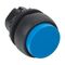 Sprecher and Schuh D7 Pushbutton 22.5 mm Head Only Plastic Momentary Extended Blue Cap Non Ill