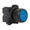 Sprecher and Schuh D7 Pushbutton 22.5 mm Complete Plastic MOM Flush Blue Cap RESET Non Ill 1NO