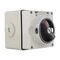 NHP ISO Surface Switch - Key, Lock in ON/OFF, 2 Pole 20A 250V AC, w/ Base, Grey