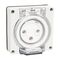 NHP ISO Socket Outlet, 3 Round Pins 32A 250V AC , w/o Base, Grey