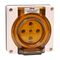NHP ISO Socket Outlet, 5 Round Pins 32A 500V AC, w/o Base, Resistant White