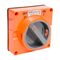NHP ISO Surface Switch, 1 Pole 2 Way 10A 250V AC, w/o Base, Resistant Orange