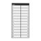 NHP Concept Panelboard Accessory Label Escutcheon Legend 1 to 24 suits DINT