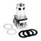 Allen-Bradley 800T/H PB 30.5mm FS Ext Head with Guard Mom. Illum Incandescent 24V AC DC 1N.O. 1 N.C.