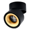 Round Surface Mount Black+Gold Tri Color 12w