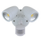 Twin Spotlight with Sensor - White