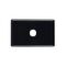 SW1PL/BLK - 1 Gang Less Mech Black