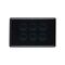 N/SW6/BLK - 6 Gang 16 Amp Switch Black
