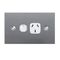 GPO1/SS/WH - 316 Stainless Steel Single GPO White