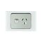 GPO1/DS - Single GPO 10 Amp White on Silver