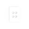 PIXIE AMBIENCE WALL & FACE PLATES - MATT WHITE  FACE PLATE ONLY
