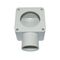 Draw Box Square with Hole PVC 40mm Grey