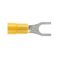 Forked Spade 5mm Yellow DG - 0.2-0.5mm Cable