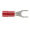 Forked Spade 4mm Red Dg