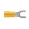 Forked Spade 5mm Yellow Dg - 2.5-6.0mm cable