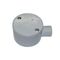 Shallow Junction Box 1-Way Entry 25mm Grey