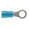 PRE-INSULATED RING TERMINAL (1.0-2.6MM CABLE) BLUE 5MM STUD DOUBLE GRIP