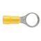 PRE-INSULATED RING TERMINAL (2.5-6.0MM CABLE) YELLOW 10MM STUD DOUBLE GRIP