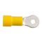 PRE-INSULATED RING TERMINAL (2.5-6.0MM CABLE) YELLOW 3MM STUD