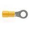 PRE-INSULATED RING TERMINAL (2.5-6.0MM CABLE) YELLOW 6MM STUD DOUBLE GRIP