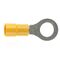 PRE-INSULATED RING TERMINAL (2.5-6.0MM CABLE) YELLOW 8MM STUD DOUBLE GRIP