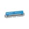 17 Way IP2X Terminal Block | 400V 100A | Blue Cover | Rail Mount by Legrand