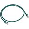 Cat6A U/UTP RJ45 Patch Cord 1m | 10 Gigabit Ethernet | Green by Legrand