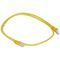 Cat6A RJ45 U/UTP Patch Cord 1m | 10 Gbit/s | Yellow PVC by Legrand
