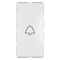 Push Button Switch 1-Way | 6A 250V AC | Bell Symbol | White by Legrand