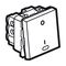 Rocker Switch 2 Way Double Pole | 20A 250V | Red LED | Magnesium by Legrand