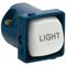 Rocker Switch Mechanism 2 Way 16A | 250V AC | White 'Light' Engraved by Legrand