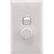 Trailing Edge Dimmer 400VA | Vertical Rotary Control | White Finish by Legrand
