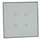 KNX Touch Control Mechanism | 4-Button | White Glass Plate | Flush Mount by Legrand