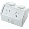 Double weatherproof socket IP53 1pc/Box 50pcs/Carton