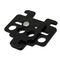 Toggle Blocking Lockout Hasp | Powder Coated Mild Steel | 3 Padlock Holes | Black by Cirlock