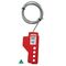 Cable Lockout Device | 1m Length | 3mm Steel Cable & 4 Padlock Holes | Red by Cirlock