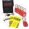 Lockout Carry Bags and Toolboxes | Large Belt Carry Bag | Set of 6 Red Padlocks | Lockout Hasp by Cirlock
